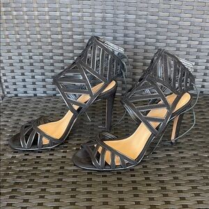 Banana Republic Black Strappy Heels